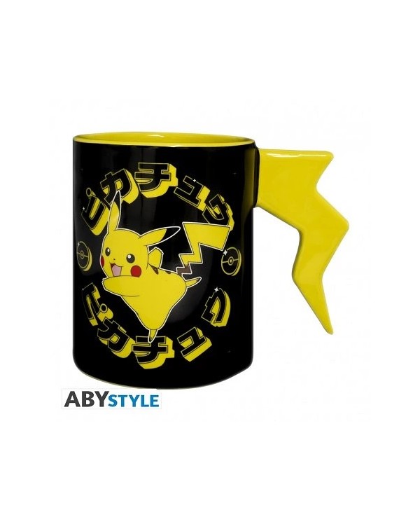 POKEMON - TAZA 3D CON ASA - Pikachu lightening bolt   3665361116295