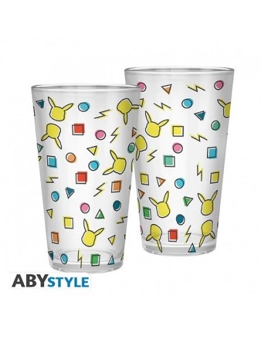 POKEMON - Large Glass - 400ml - Pikachu pattern 3665361084297 POKEMON - Large Glass - 400ml - Pikachu pattern 3665361084297