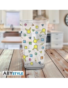 POKEMON - Large Glass - 400ml - Pikachu pattern 3665361084297