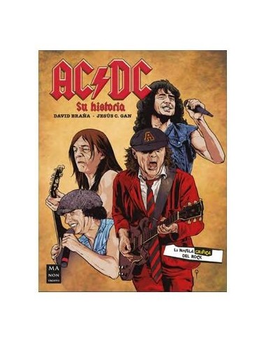 AC/DC - LA NOVELA GRAFICA,9788418703768,DAVID BRAÑA,MALSINET EDITOR - GRUPO ROBINB