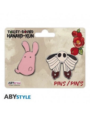 TOILET-BOUND HANAKO-KUN - Set 2 Pins Mokke & Nene's Bow  3665361095743 TOILET-BOUND HANAKO-KUN - Set 2 Pins Mokke & Nene's Bow  3665361095743