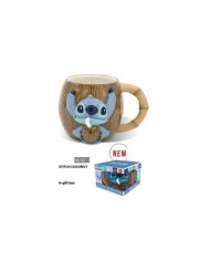TAZA CERAMICA 3D 420 ML EN CAJA REGALO STITCH COCONUT 8412497787593