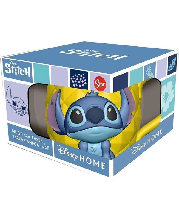 TAZA CERAMICA 3D EN CAJA DE REGALO STITCH PINEAPPLE 8412497787609