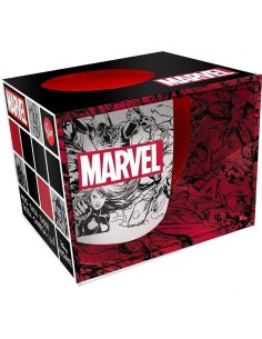 TAZA CERAMICA 380ML CAJA REGALO MARVEL PATTERN YOUNG ADULT 8412497754182