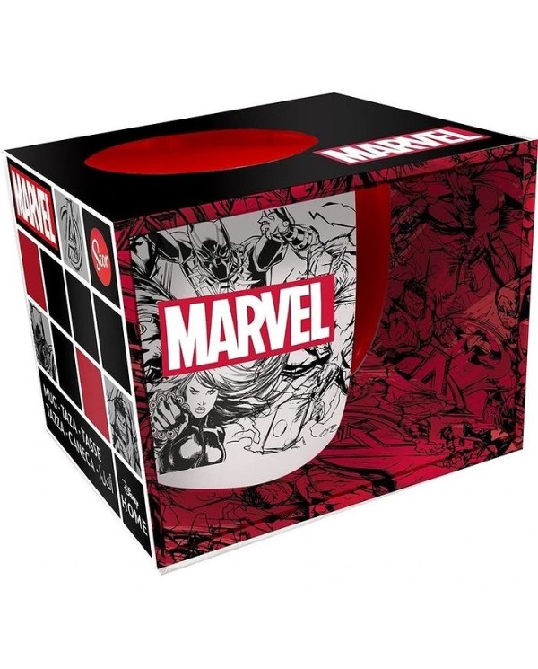 TAZA CERAMICA 380ML CAJA REGALO MARVEL PATTERN YOUNG ADULT 8412497754182