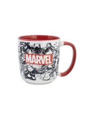 TAZA CERAMICA 380ML CAJA REGALO MARVEL PATTERN YOUNG ADULT 8412497754182