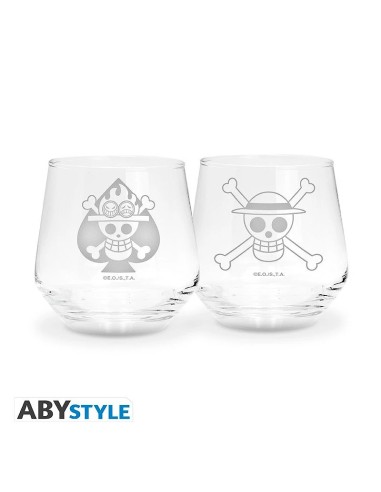 ONE PIECE - Set de 2 vasos - Luffy & Ace  3665361140580 %price% ONE PIECE - Set de 2 vasos - Luffy & Ace  3665361140580 %price%