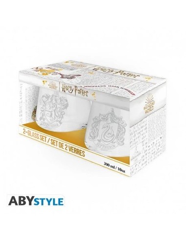 HARRY POTTER- Set de 2 vasos - ESCUDOS  3665361140658 HARRY POTTER- Set de 2 vasos - ESCUDOS  3665361140658