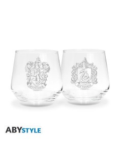 HARRY POTTER- Set de 2 vasos - ESCUDOS  3665361140658