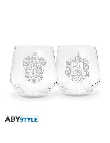 HARRY POTTER- Set de 2 vasos - ESCUDOS  3665361140658 HARRY POTTER- Set de 2 vasos - ESCUDOS  3665361140658