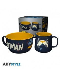 DC COMICS - Set de desayuno taza + bol - Batman Iconic  5028486485086