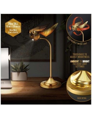 LAMPARA DE ESCRITORIO HARRY POTTER GOLDEN SNITCH 5056577729108 LAMPARA DE ESCRITORIO HARRY POTTER GOLDEN SNITCH 5056577729108