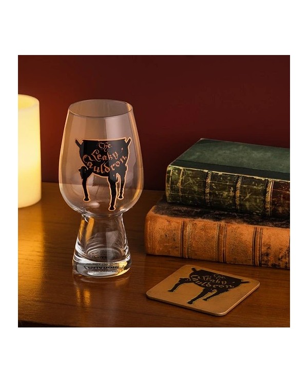 SET COPA DECORATIVA Y POSAVASOS HARRY POTTER LEAKY CAULDRON 5056577716955