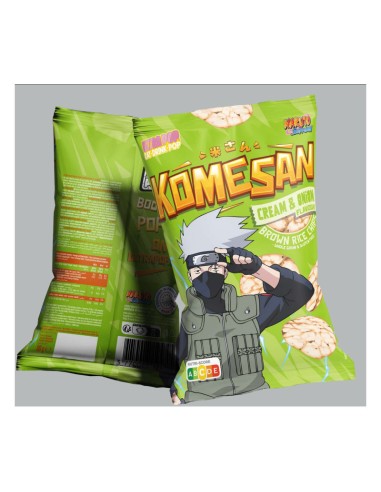 NARUTO CHIPS DE ARROZ CON SABOR A CEBOLLA Y CREMA KOMESAN NARUTO CHIPS DE ARROZ CON SABOR A CEBOLLA Y CREMA KOMESAN