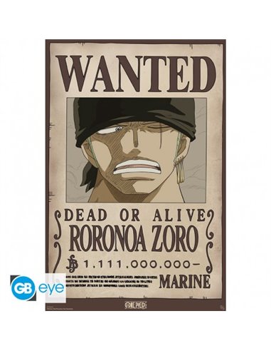ONE PIECE - Póster Maxi 91,5x61 - Se busca Zoro Wano ONE PIECE - Póster Maxi 91,5x61 - Se busca Zoro Wano