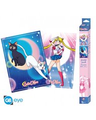 SAILOR MOON - Set 2 Posters Chibi 52x38 - Sailor Moon y gatos