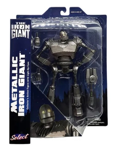 FIGURA GIGANTE DE HIERRO THE IRON GIANT ACTION SELECT METALLIC RE-RUN 699788852231