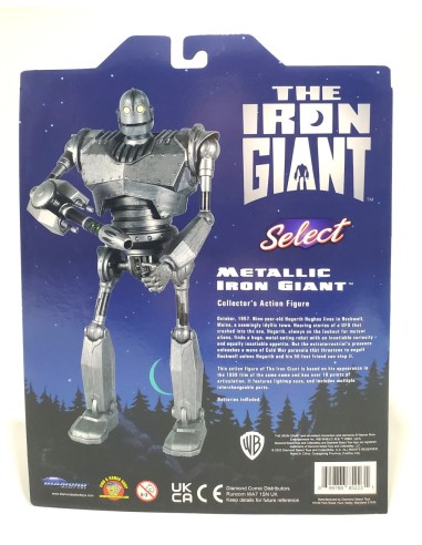 FIGURA GIGANTE DE HIERRO THE IRON GIANT ACTION SELECT METALLIC RE-RUN 699788852231