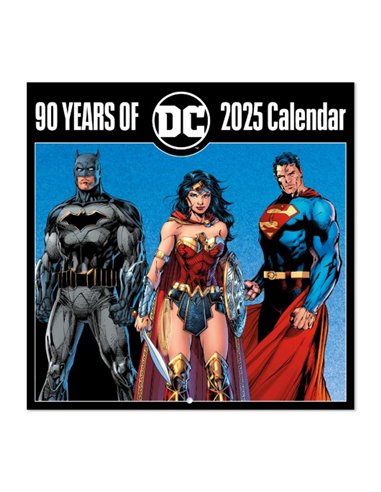 CALENDARIO 2025 30X30 DC COMICS 90 ANIVERSARIO