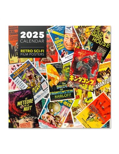 CALENDARIO 2025 30X30 CIENCIA FICCION RETRO