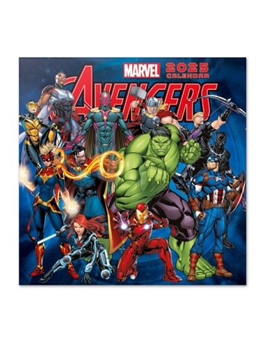 CALENDARIO 2025 30X30 MARVEL LOS VENGADORES