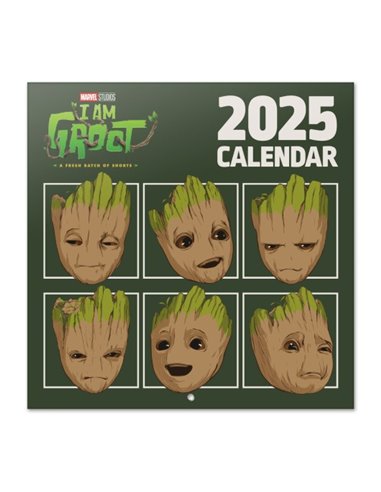 CALENDARIO 2025 30X30 MARVEL YO SOY GROOT