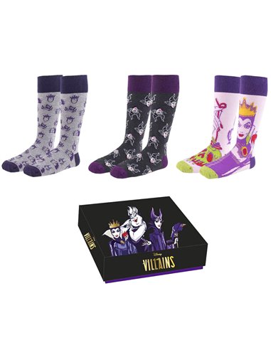 ,,,8445484007510  ,Set 3 calcetines Villanas Disney, ,,,8445484007510  ,Set 3 calcetines Villanas Disney,