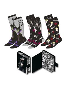 ,,,8445484436594  ,Set 3 calcetines Villanas Disney adulto, ,,,8445484436594  ,Set 3 calcetines Villanas Disney adulto,