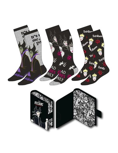 ,,,8445484436594  ,Set 3 calcetines Villanas Disney adulto, ,,,8445484436594  ,Set 3 calcetines Villanas Disney adulto,