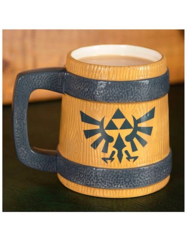 TAZA PALADONE ZELDA BARRIL ESCUDO HYRULE 450ML  5055964742713 TAZA PALADONE ZELDA BARRIL ESCUDO HYRULE 450ML  5055964742713