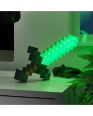 LAMPARA MINECRAFT ESPADA DE DIAMANTE