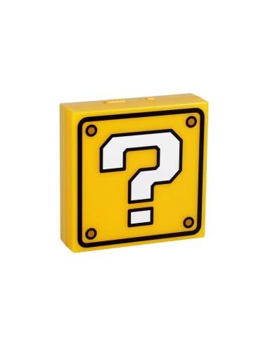 Mini Lámpara Super Mario Bloque Interrogante 10 cm 5056577713442