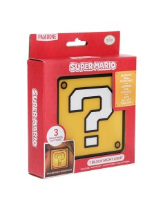 Mini Lámpara Super Mario Bloque Interrogante 10 cm 5056577713442