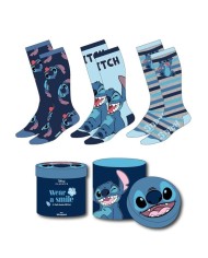 PACK CALCETINES 3 PIEZAS STITCH CAJA REGALO ADULTO T.36-43 8445484456837 PACK CALCETINES 3 PIEZAS STITCH CAJA REGALO ADULTO T.36-43 8445484456837