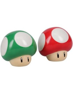 Set salero y pimentero Setas Super Mario 7 cm 5056577737219 Set salero y pimentero Setas Super Mario 7 cm 5056577737219