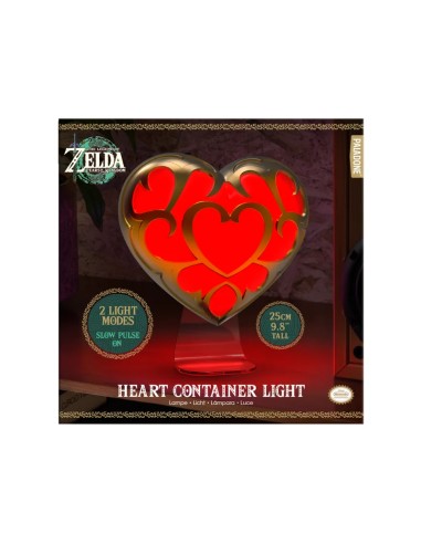 LAMPARA NINTENDO ZELDA CONTENEDOR DE CORAZONES 5056577737950 LAMPARA NINTENDO ZELDA CONTENEDOR DE CORAZONES 5056577737950