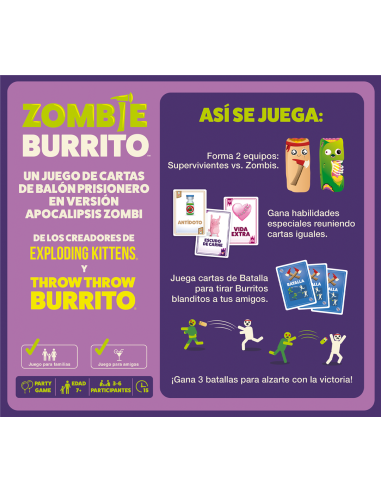 Zombie Burrito Juego de mesa  810083047300 Zombie Burrito Juego de mesa  810083047300