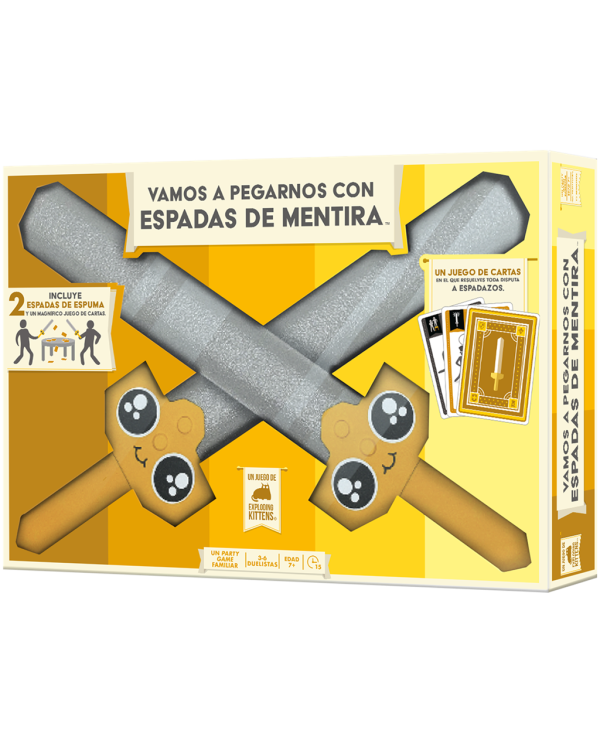 Vamos a pegarnos con espadas de mentira Juego de Cartas 0810083046464