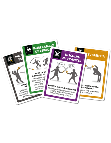 Vamos a pegarnos con espadas de mentira Juego de Cartas 0810083046464