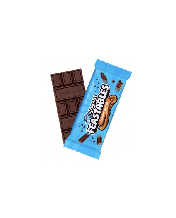 Mr Beast Feastables Chocolate con crema de  maní 60 Gr