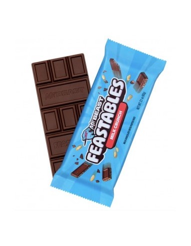 Mr Beast Feastables Chocolate con crujiente de arroz inflado 60 Gr 1230000168007