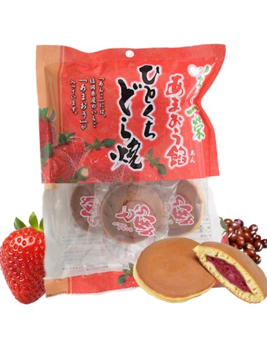 Dorayaki Ichiefoods sabor fresa y red beans 115g  4935958861372 Dorayaki Ichiefoods sabor fresa y red beans 115g  4935958861372