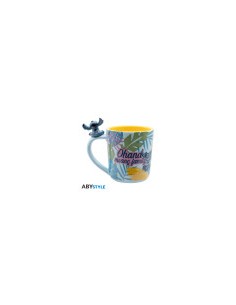 TAZA ASA 3D STITCH HAWAIANO DISNEY  23665361140478