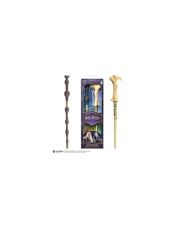 PACK VARITAS DUMBLEDORE SAUCO Y VOLDEMORT REPLICAS 31 CM HARRY POTTER  0849421011697