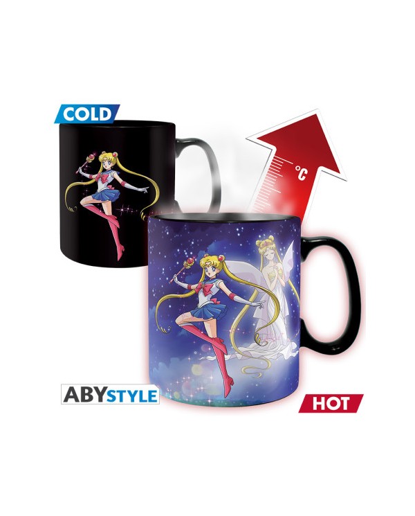 SAILOR MOON - Taza termosensible - 460 ml - Sailor & Chibi  3665361157441