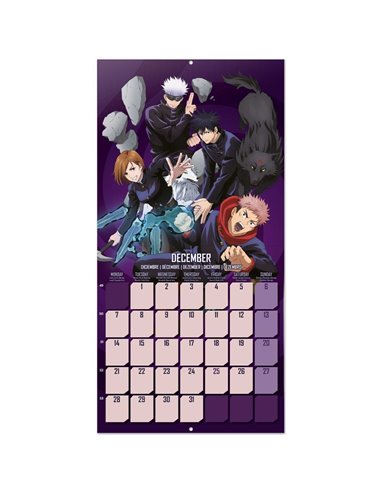 CALENDARIO 2026 30X30 JUJUTSU KAISEN