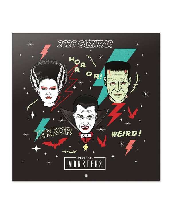 CALENDARIO 2026 30X30 UNIVERSAL MONSTERS