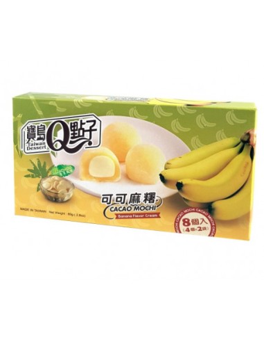 Mini mochi sabor a Plantano 24/80g BAODAO  4711931033864