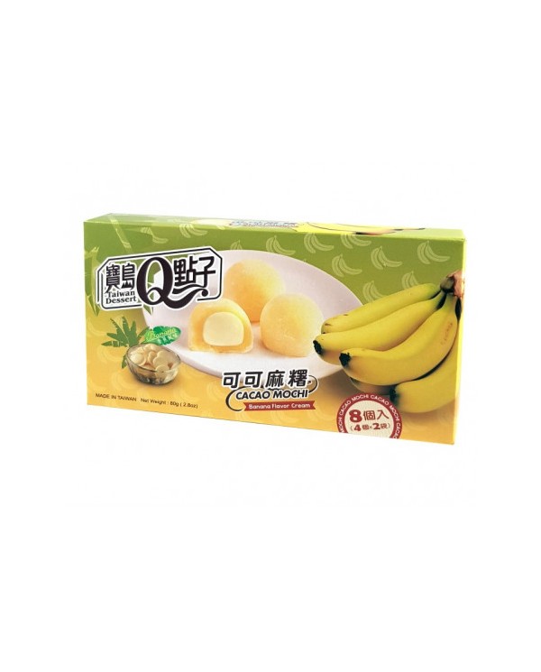 Mini mochi sabor a Plantano 24/80g BAODAO  4711931033864