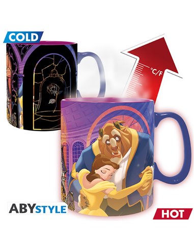 DISNEY - Taza termosensible - 460 ml - La Bella y la Bestia, 3665361158677